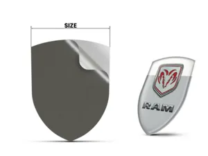 Dodge Sticker Bombé Édition Luxe Badges Bombés Élégants